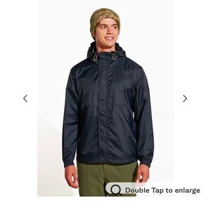 Merrell Men’s Fallon Rain Jacket, Black, Large